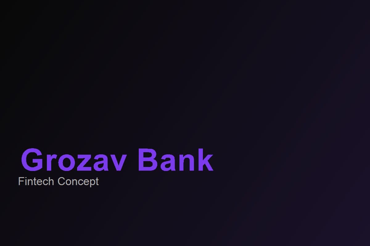 Grozav Bank website preview